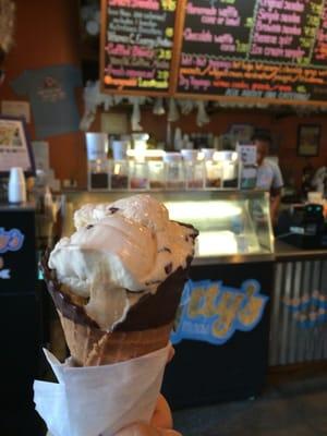 Homemade ice cream place.