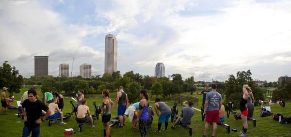 Rowing at Spott's park, location of Saturday Endurance classes