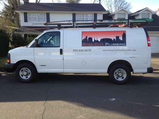 Rose city plumbing van