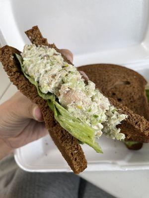 Chicken Cashew Chicken Salad Sandwich