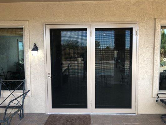 Steel Shield Security Door Back to back for securing your Glass patio sliding door.