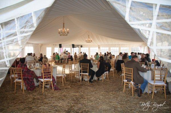 Tents at Fair Winds Farm.  Photos by www.bettybryantphotography.com