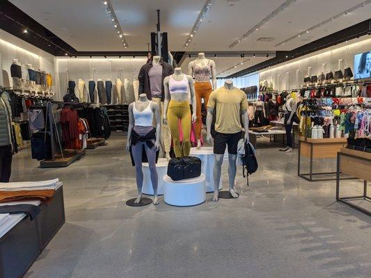 Inside lululemon's new Durham space at suite 835 at The Streets of Southpoint. They opened in this space September 1, 2021.