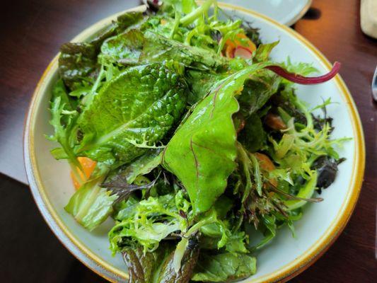 Salad of local greens w/cane vinaigrette