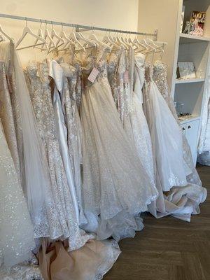 Love the selection of blush dresses!