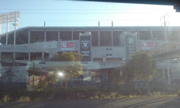 Yeesss this was one of the stops...raiders!!! On my way home.