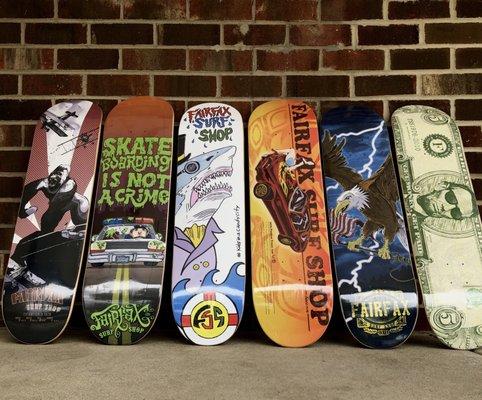 Fairfax Surfs Shop FSS shop decks only $40