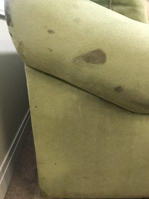 Weird stains all over chair