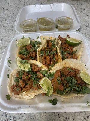 Al pastor taco without onion