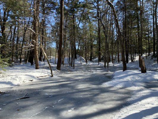 Frozen river