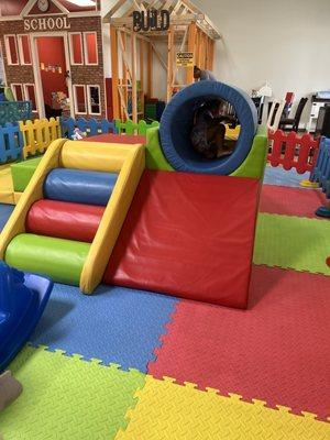 Toddler and baby soft play area