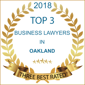 Voted one of the top three business lawyers in Oakland by ThreeBestRated.com!