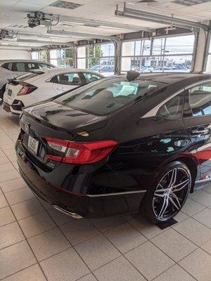 Our new 2021 Honda Accord in Crystal Black Pearl !