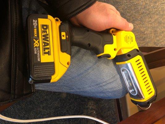 Dewalt LED Flashlight..  very heavy duty.