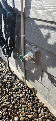 New frost free hose bib installation