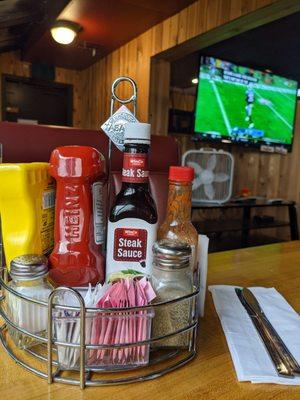 Condiments and football