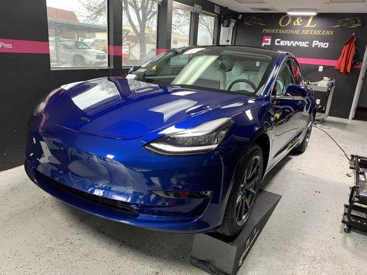 This Tesla is protected with ppf and ceramic coating lifetime warranty