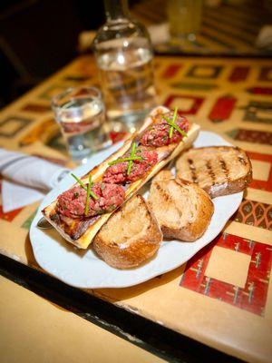 Filet Steak Tartare & Bone Marrow