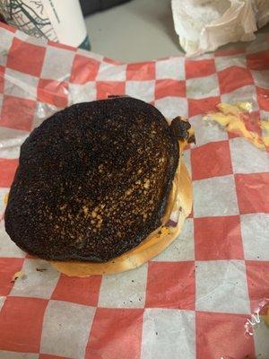 Burger was burnt to a black crisp when I received it. Go elsewhere. Should of got Culver's