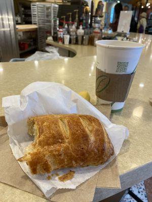 Turkey and cheese croissant is amazing at Oracle 300 Cafe!