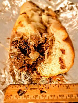 Large cheesesteak. $17.39