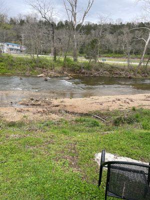 That's why I show cool at this hotel you could see the creek and watch the animals