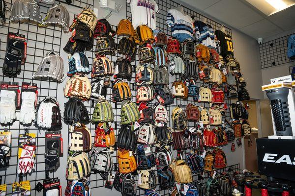 Need a batting gloves or baseball  mitt?  Stop in and see our selection.