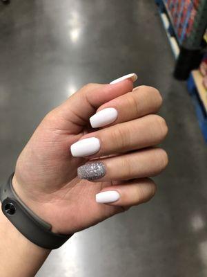 Powder gel manicure