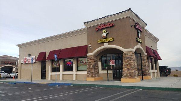 Angled view of restaurant