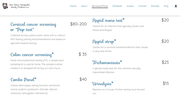 Transparent pricing from our website.