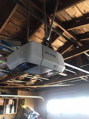 Newly installed Liftmaster belt drive with smart phone capability.