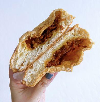 Cross-section: Baked Char Siu Bao ($2)