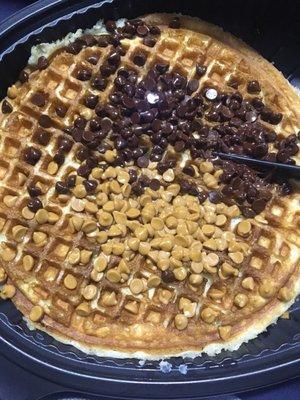 Peanut butter chocolate waffle. Yes! x 1000