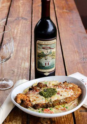 Chicken D'Angelo with Red wine