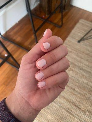 $38 CND shellac mani in romantique