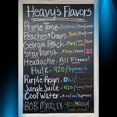 Mixed flavor menu.