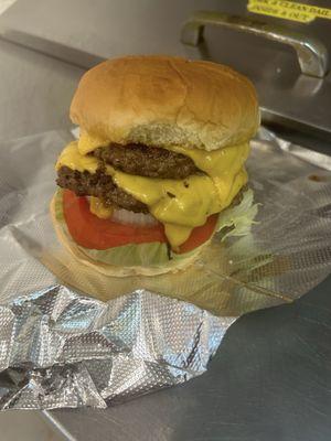 Double cheeseburger