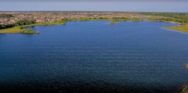 Drone view Lake Longhorn