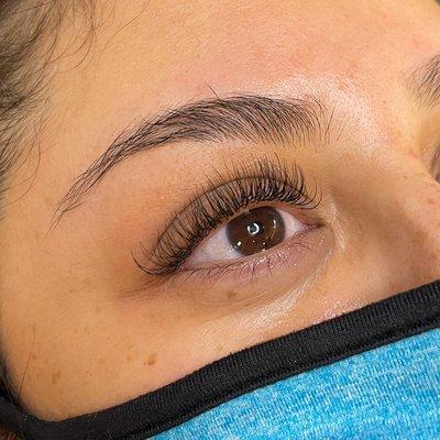 Lash extensions. Classic style.