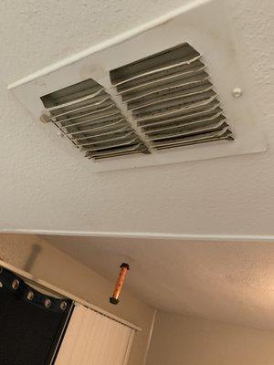 Vent never cleaned