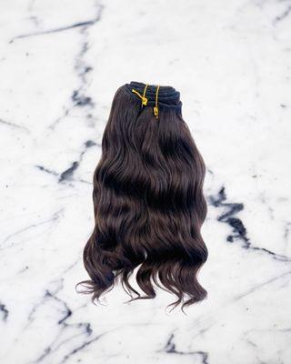 Virgin Indian Bundle Natural Wavy machine wefted, unprocessed color, available in engths 10'-32" in 2oz and 4oz increments