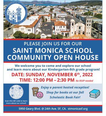 Extra! Extra! Our next Community Open House will be on Sunday, November 6, 2022 from 12:00 PM to 2:30 PM. No RSVP needed.