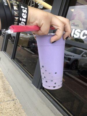 They have boba!  This one's taro of course and it was great!