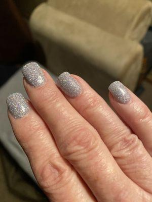 Dip powder manicure