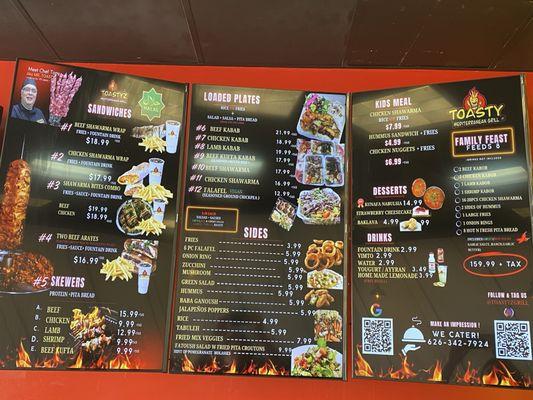 New menu!