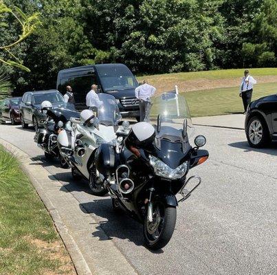 Motorcycle escort