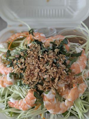 Shrimp papaya salad