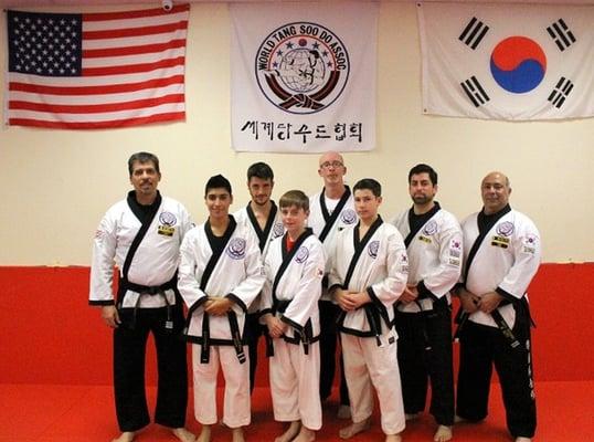 Black belts of Suncoast tand Soo Do karate