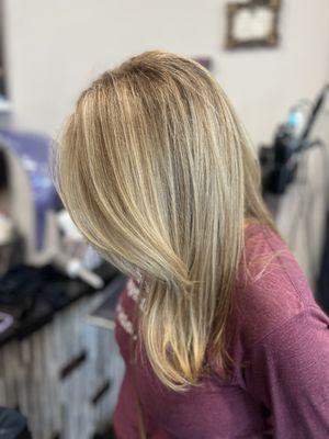 Cut and partial highlights by Victoria