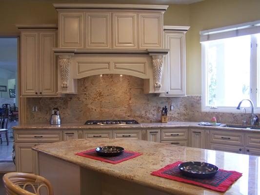 Antique White kitchen cabinet